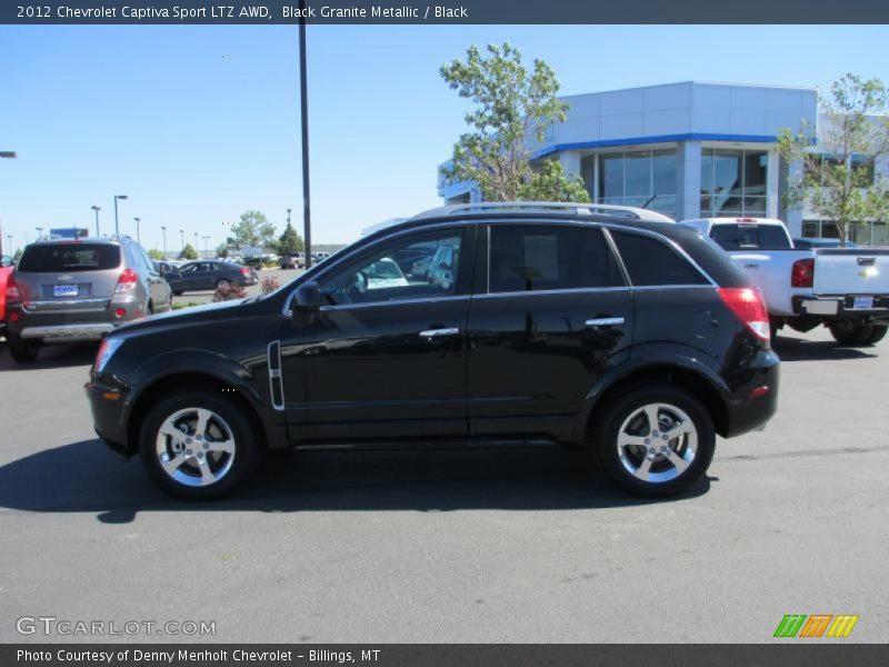 Black Granite Metallic / Black 2012 Chevrolet Captiva Sport LTZ AWD