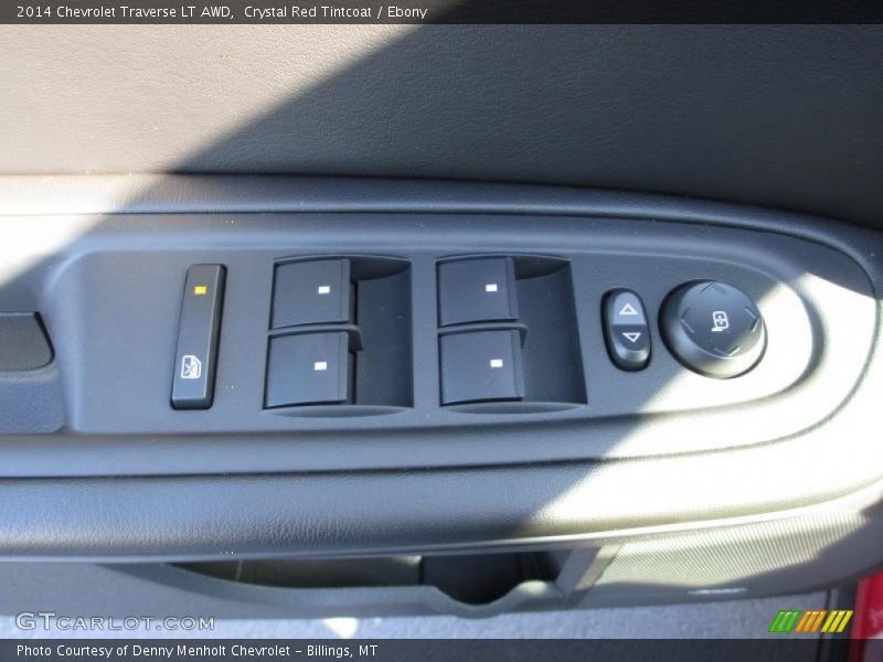 Crystal Red Tintcoat / Ebony 2014 Chevrolet Traverse LT AWD