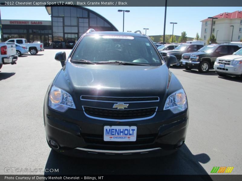 Black Granite Metallic / Black 2012 Chevrolet Captiva Sport LTZ AWD