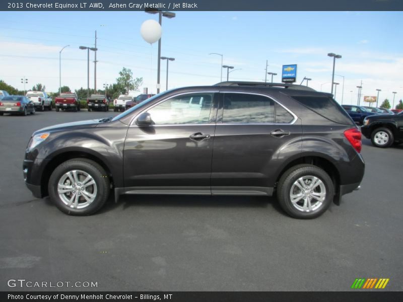 Ashen Gray Metallic / Jet Black 2013 Chevrolet Equinox LT AWD