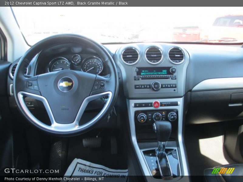 Black Granite Metallic / Black 2012 Chevrolet Captiva Sport LTZ AWD