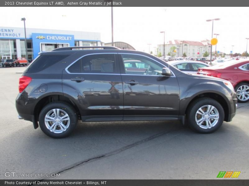 Ashen Gray Metallic / Jet Black 2013 Chevrolet Equinox LT AWD