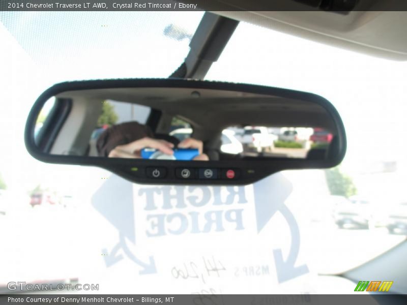 Crystal Red Tintcoat / Ebony 2014 Chevrolet Traverse LT AWD