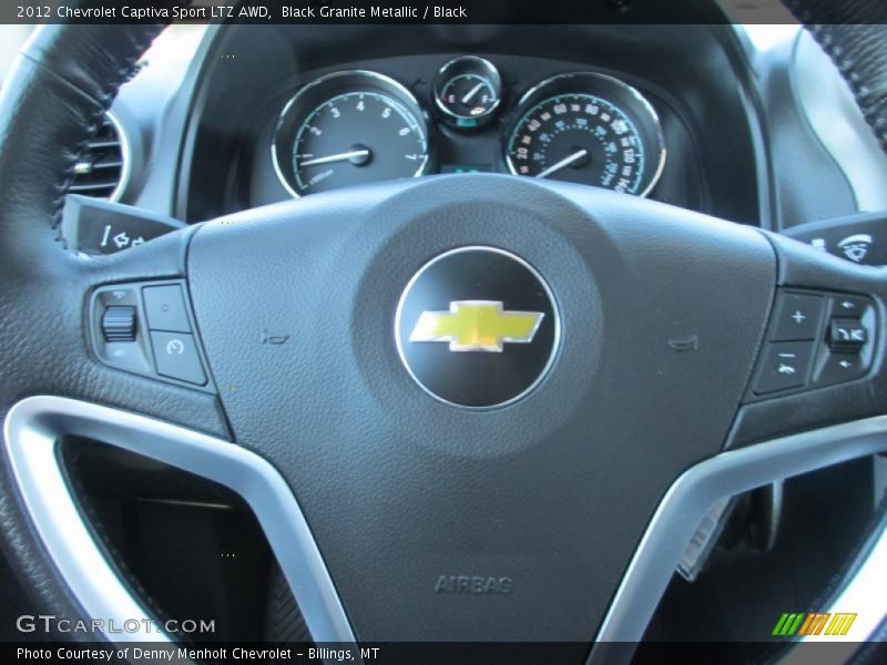 Black Granite Metallic / Black 2012 Chevrolet Captiva Sport LTZ AWD