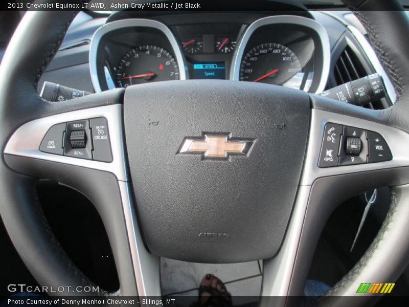 Ashen Gray Metallic / Jet Black 2013 Chevrolet Equinox LT AWD