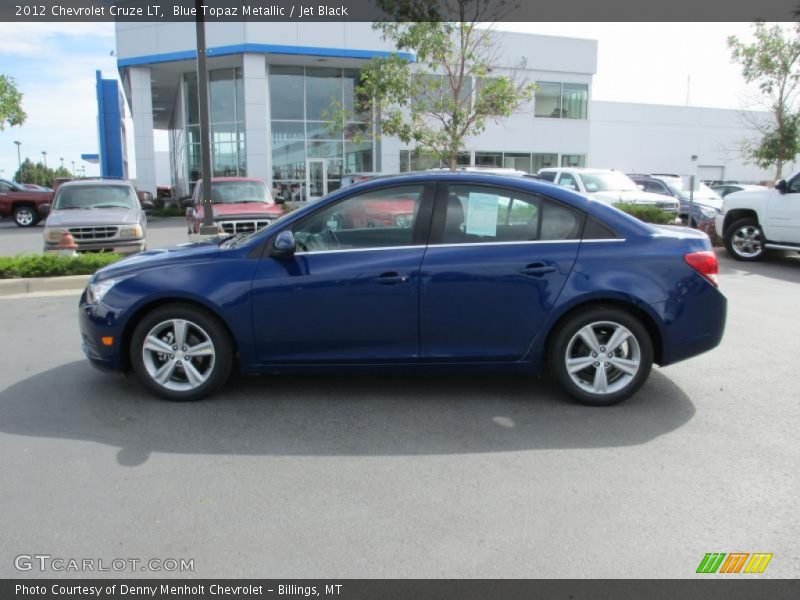Blue Topaz Metallic / Jet Black 2012 Chevrolet Cruze LT