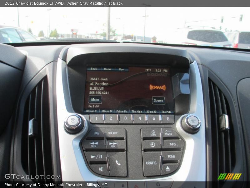 Ashen Gray Metallic / Jet Black 2013 Chevrolet Equinox LT AWD