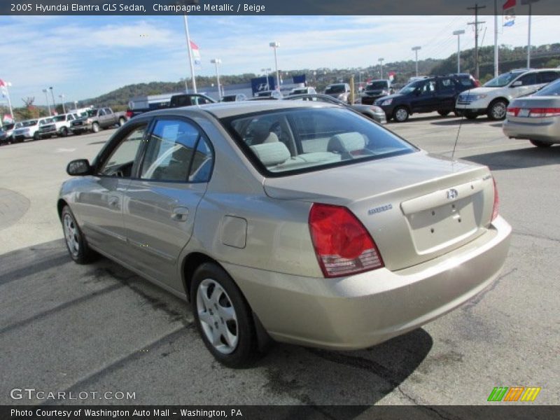 Champagne Metallic / Beige 2005 Hyundai Elantra GLS Sedan