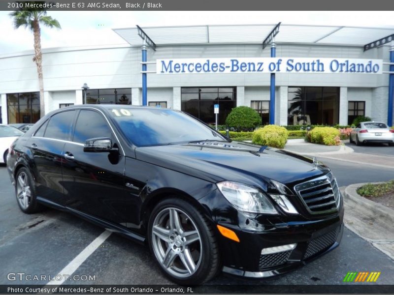 Black / Black 2010 Mercedes-Benz E 63 AMG Sedan