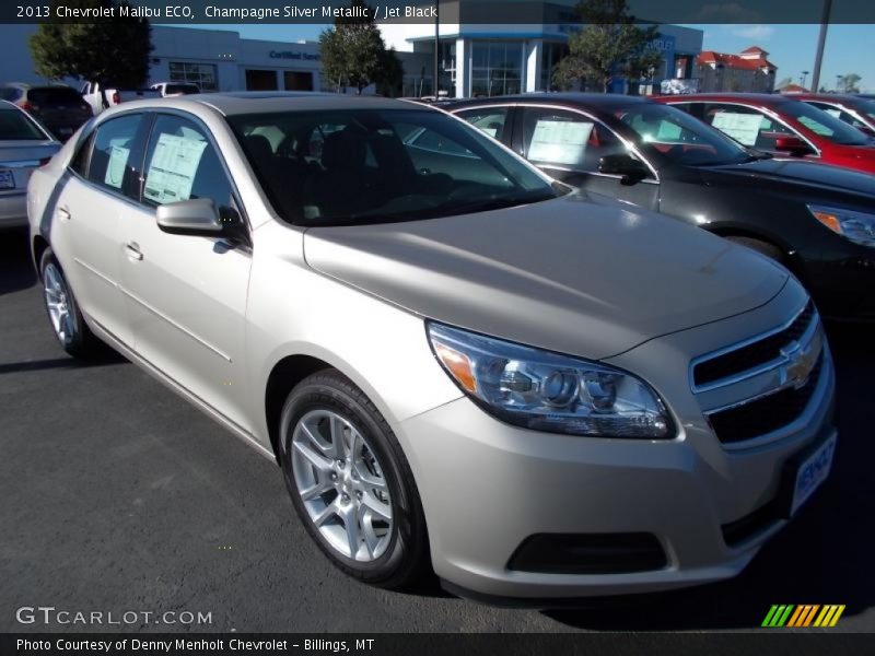 Champagne Silver Metallic / Jet Black 2013 Chevrolet Malibu ECO