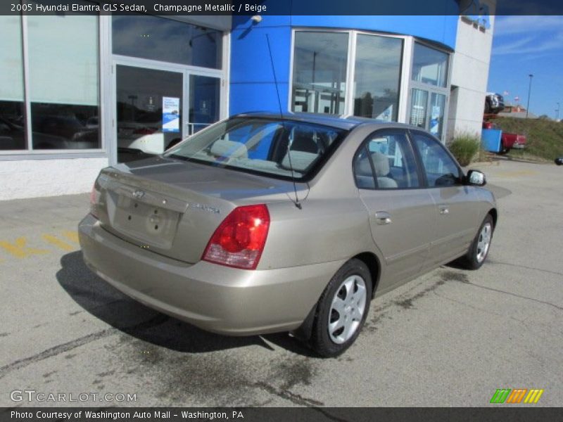 Champagne Metallic / Beige 2005 Hyundai Elantra GLS Sedan