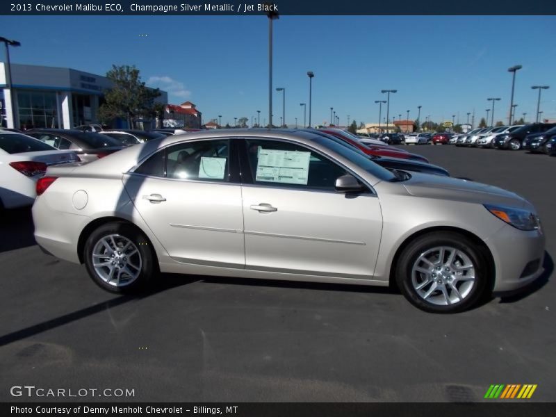 Champagne Silver Metallic / Jet Black 2013 Chevrolet Malibu ECO