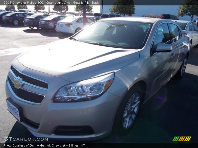 Champagne Silver Metallic / Jet Black 2013 Chevrolet Malibu ECO