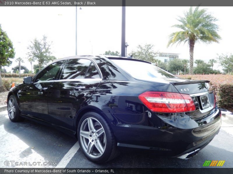 Black / Black 2010 Mercedes-Benz E 63 AMG Sedan