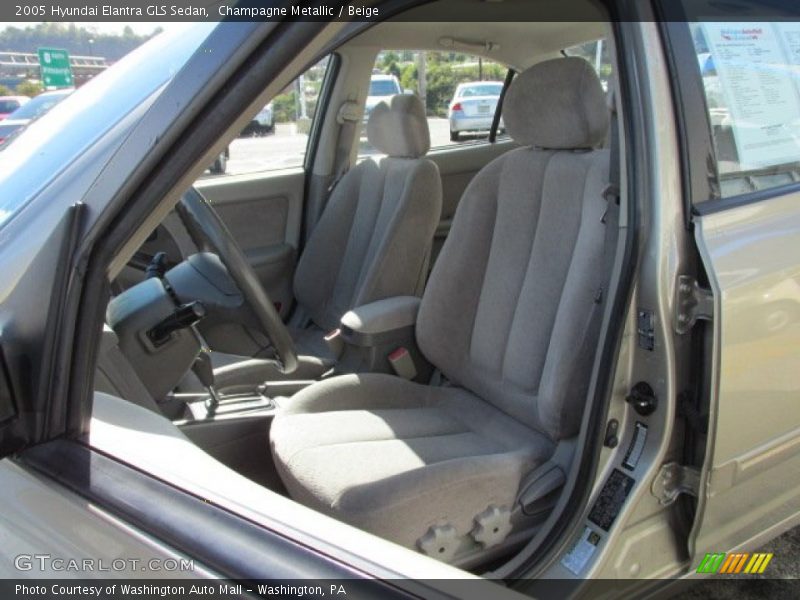 Champagne Metallic / Beige 2005 Hyundai Elantra GLS Sedan
