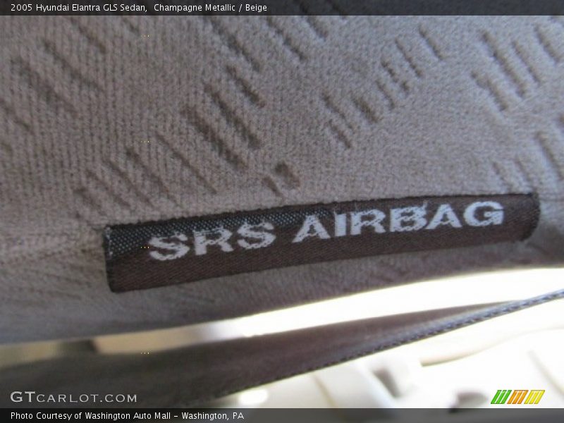 Champagne Metallic / Beige 2005 Hyundai Elantra GLS Sedan