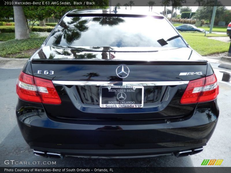 Black / Black 2010 Mercedes-Benz E 63 AMG Sedan