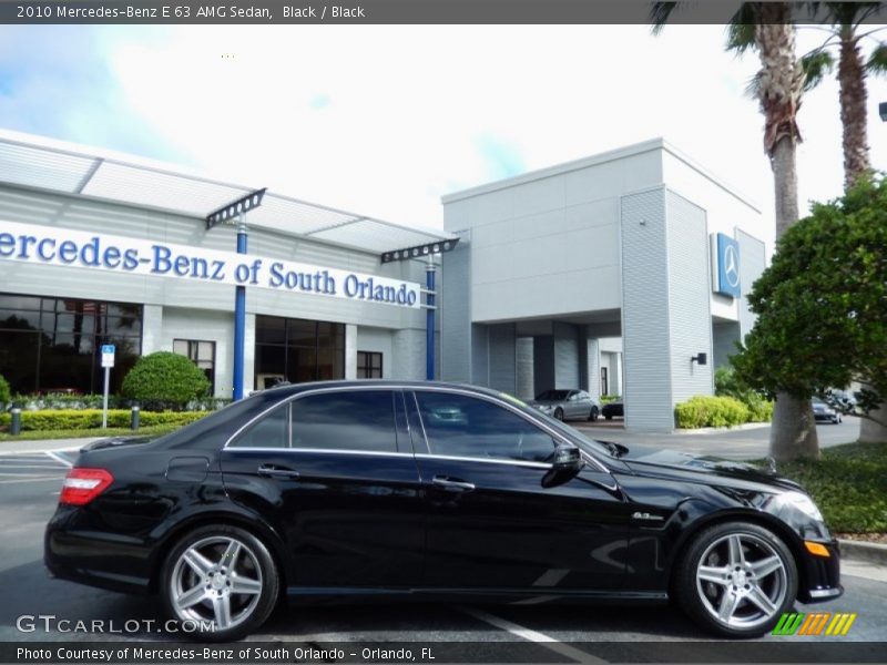 Black / Black 2010 Mercedes-Benz E 63 AMG Sedan