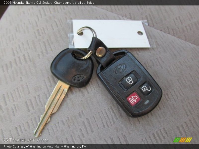 Champagne Metallic / Beige 2005 Hyundai Elantra GLS Sedan