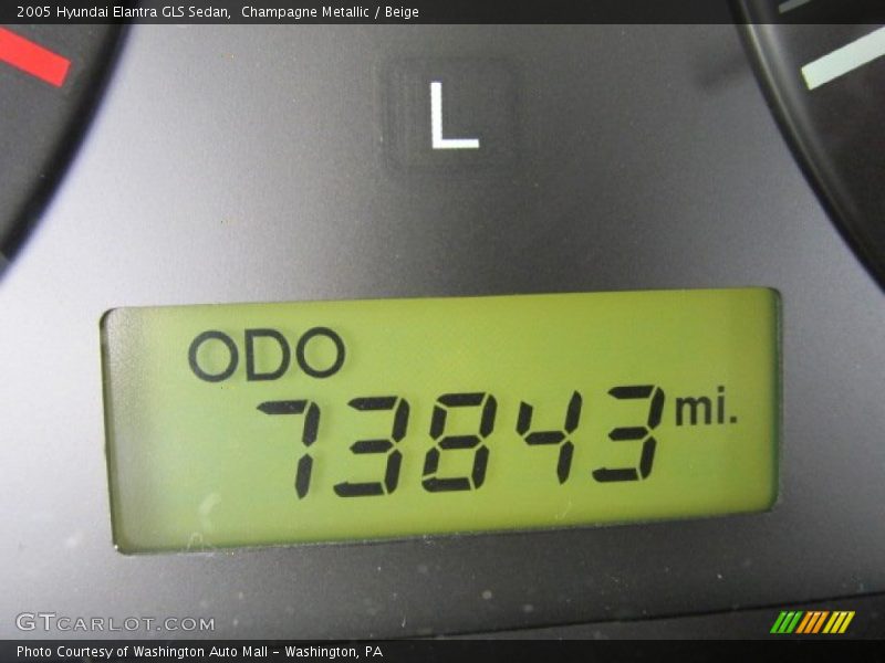 Champagne Metallic / Beige 2005 Hyundai Elantra GLS Sedan