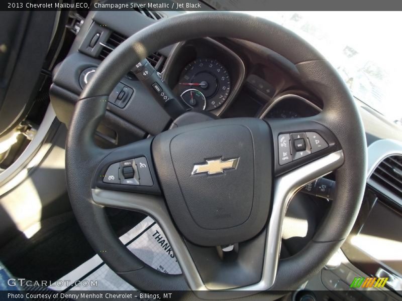 Champagne Silver Metallic / Jet Black 2013 Chevrolet Malibu ECO