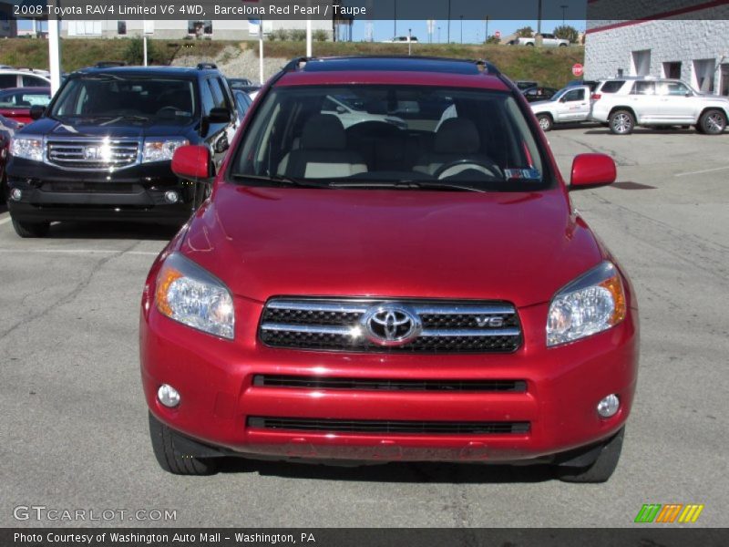 Barcelona Red Pearl / Taupe 2008 Toyota RAV4 Limited V6 4WD