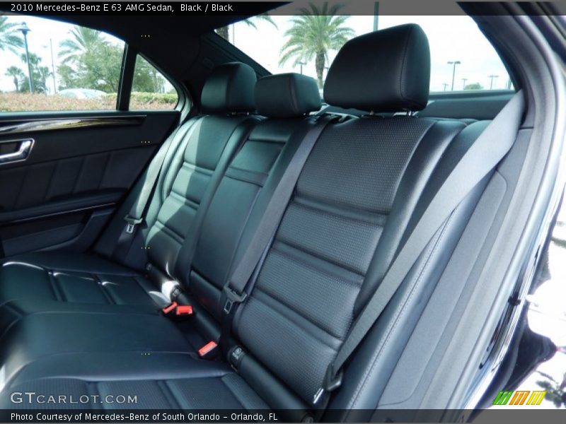 Rear Seat of 2010 E 63 AMG Sedan