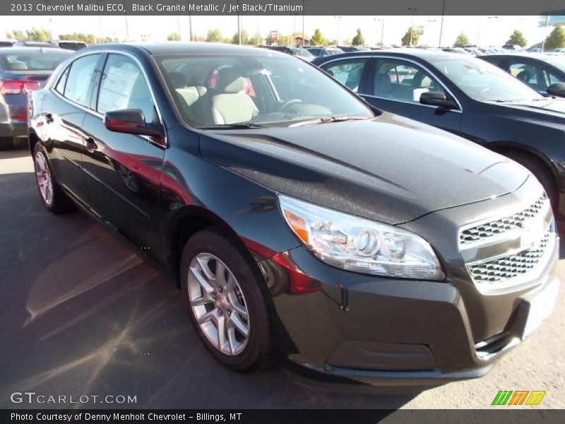 Black Granite Metallic / Jet Black/Titanium 2013 Chevrolet Malibu ECO
