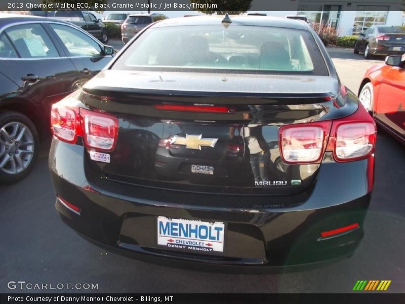 Black Granite Metallic / Jet Black/Titanium 2013 Chevrolet Malibu ECO