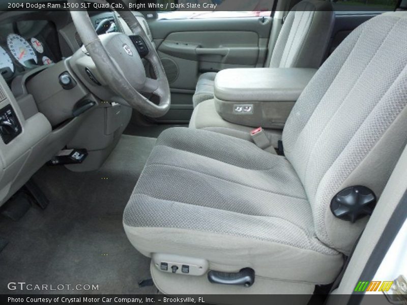 Bright White / Dark Slate Gray 2004 Dodge Ram 1500 SLT Quad Cab
