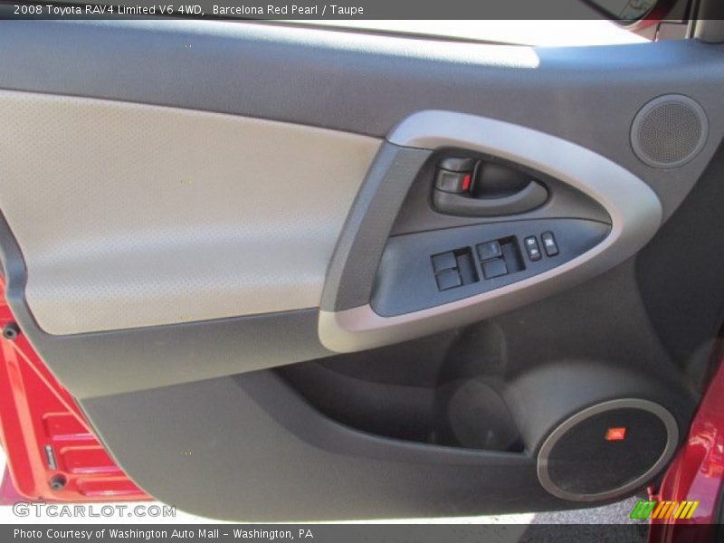 Barcelona Red Pearl / Taupe 2008 Toyota RAV4 Limited V6 4WD