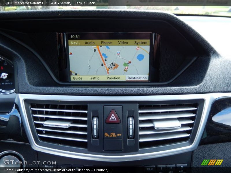 Navigation of 2010 E 63 AMG Sedan