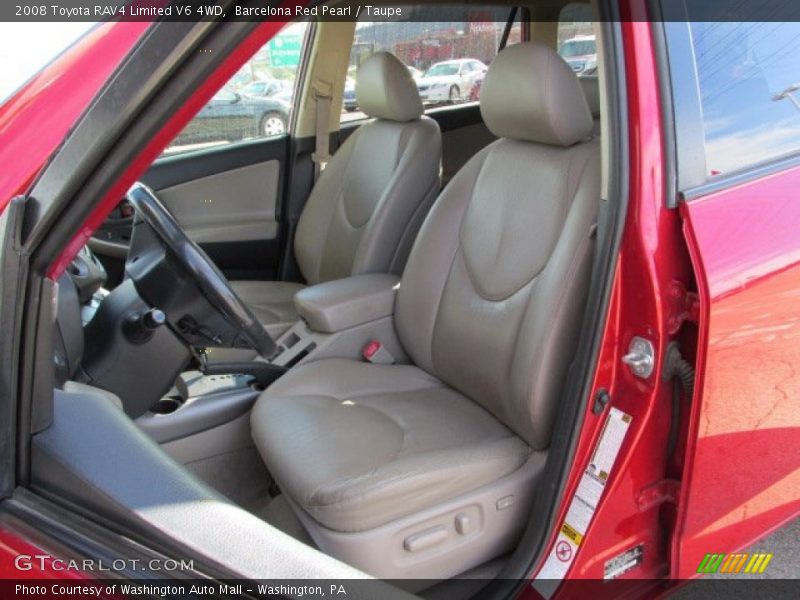 Barcelona Red Pearl / Taupe 2008 Toyota RAV4 Limited V6 4WD