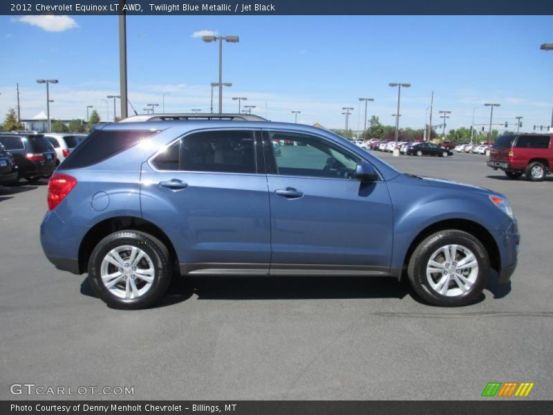 Twilight Blue Metallic / Jet Black 2012 Chevrolet Equinox LT AWD