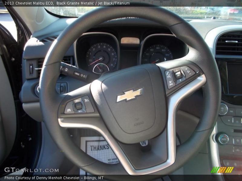 Black Granite Metallic / Jet Black/Titanium 2013 Chevrolet Malibu ECO