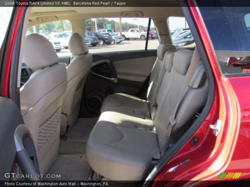 Barcelona Red Pearl / Taupe 2008 Toyota RAV4 Limited V6 4WD