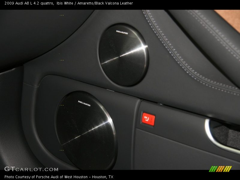 Ibis White / Amaretto/Black Valcona Leather 2009 Audi A8 L 4.2 quattro