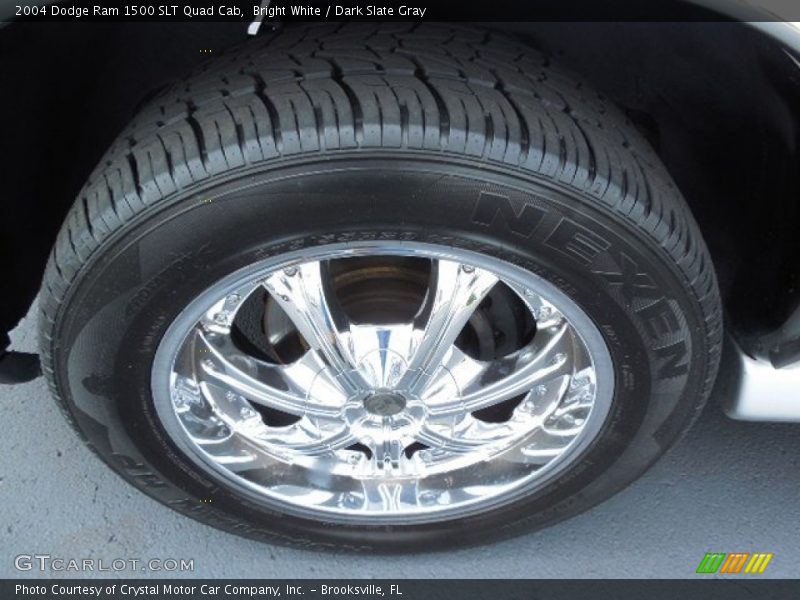 Bright White / Dark Slate Gray 2004 Dodge Ram 1500 SLT Quad Cab
