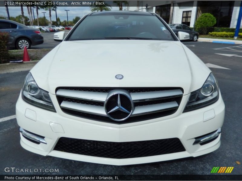 Arctic White / Black 2012 Mercedes-Benz C 250 Coupe