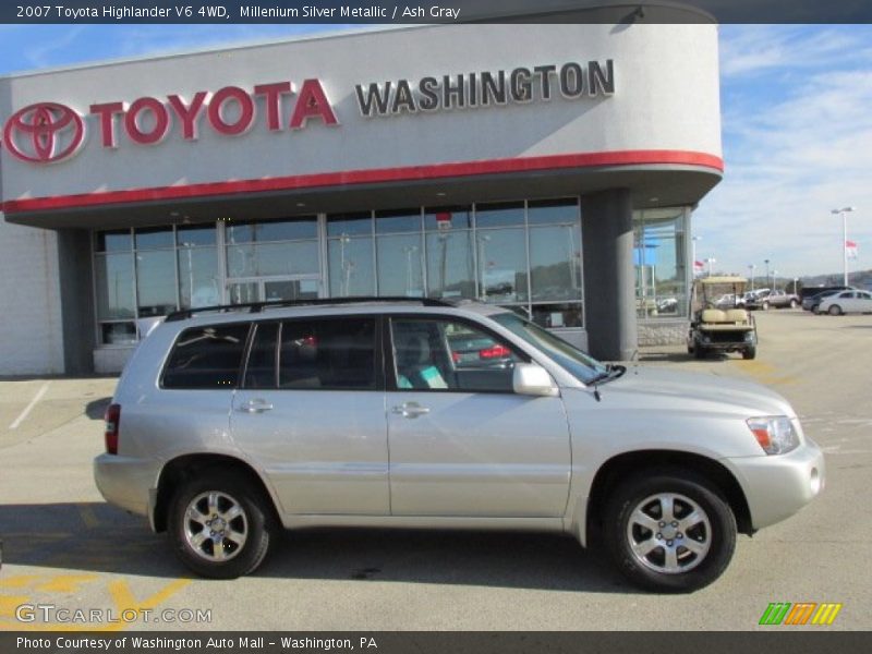 Millenium Silver Metallic / Ash Gray 2007 Toyota Highlander V6 4WD
