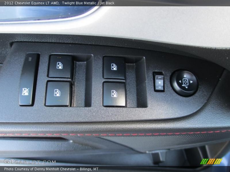 Twilight Blue Metallic / Jet Black 2012 Chevrolet Equinox LT AWD
