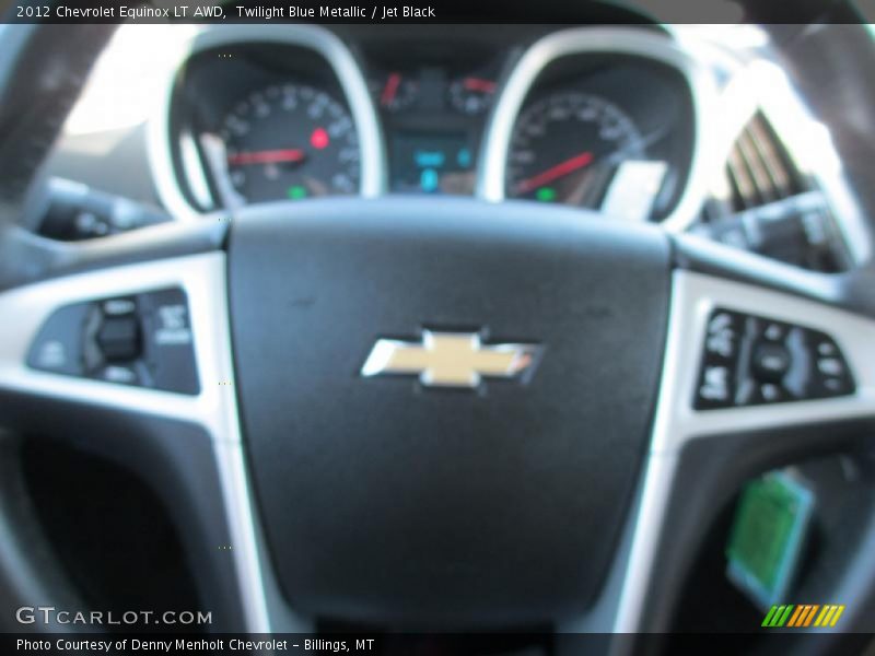 Twilight Blue Metallic / Jet Black 2012 Chevrolet Equinox LT AWD