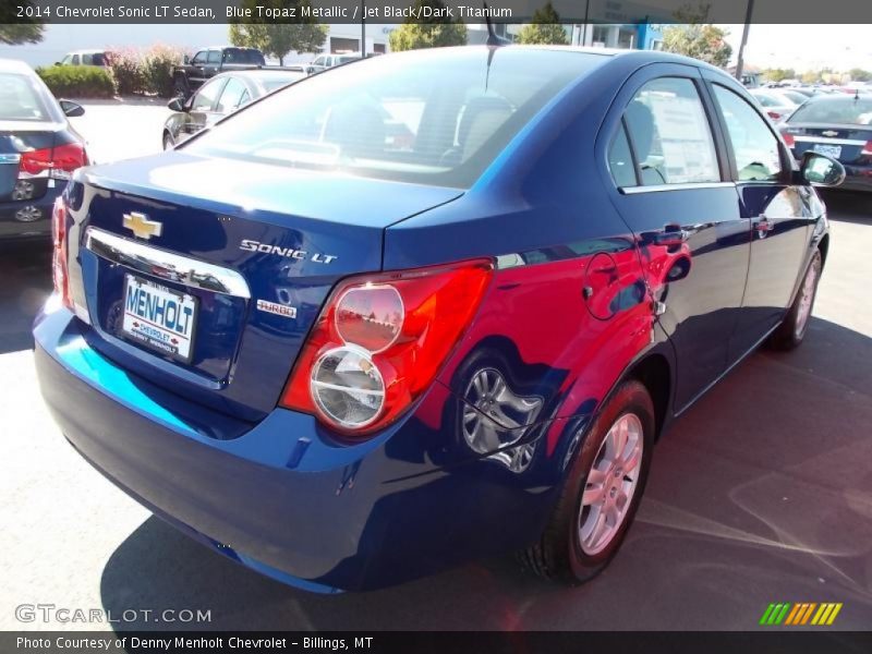 Blue Topaz Metallic / Jet Black/Dark Titanium 2014 Chevrolet Sonic LT Sedan