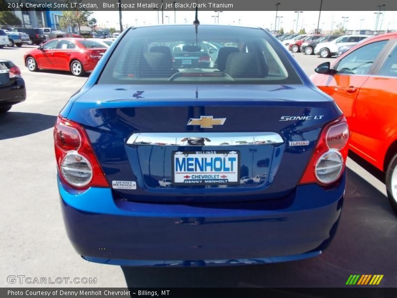 Blue Topaz Metallic / Jet Black/Dark Titanium 2014 Chevrolet Sonic LT Sedan