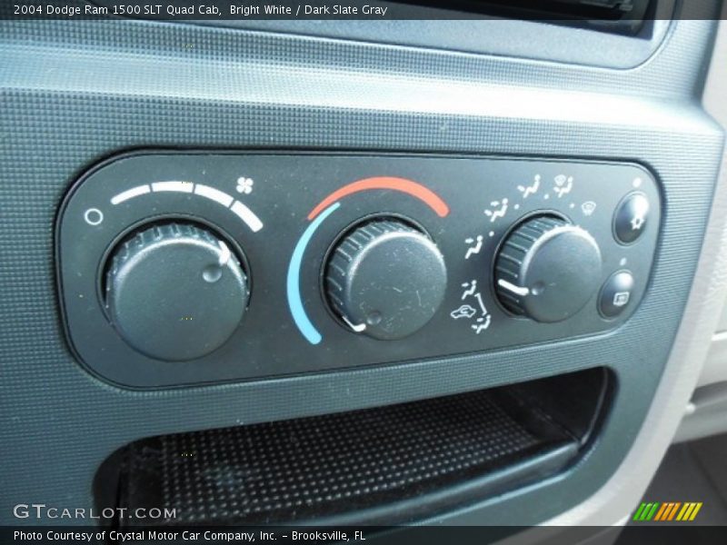 Bright White / Dark Slate Gray 2004 Dodge Ram 1500 SLT Quad Cab