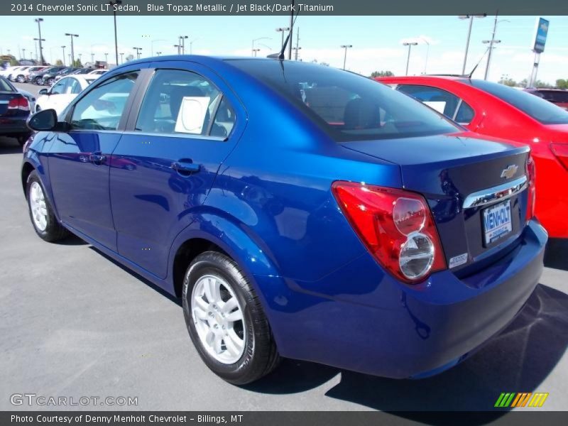 Blue Topaz Metallic / Jet Black/Dark Titanium 2014 Chevrolet Sonic LT Sedan
