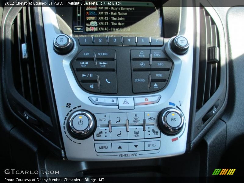 Twilight Blue Metallic / Jet Black 2012 Chevrolet Equinox LT AWD