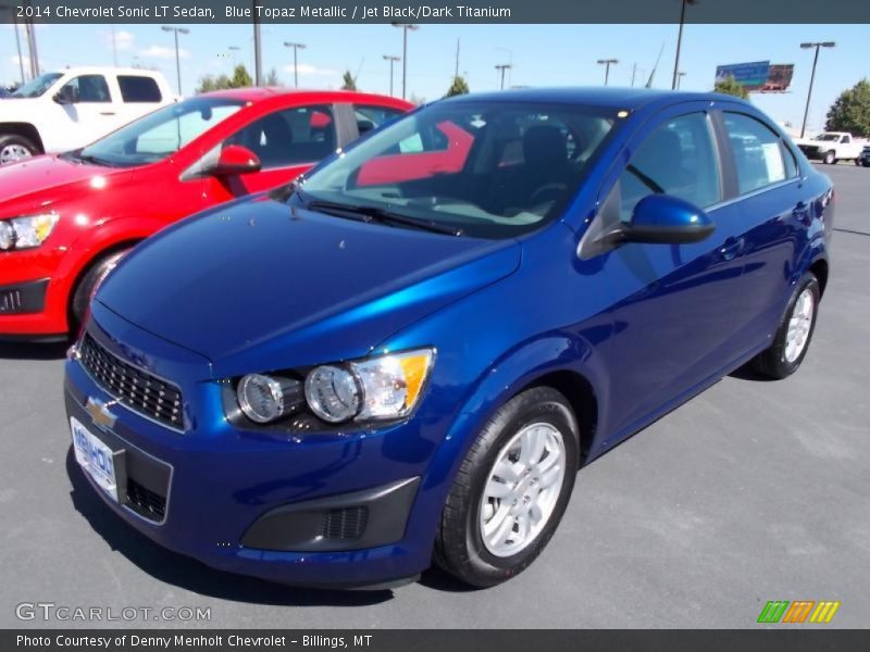 Blue Topaz Metallic / Jet Black/Dark Titanium 2014 Chevrolet Sonic LT Sedan