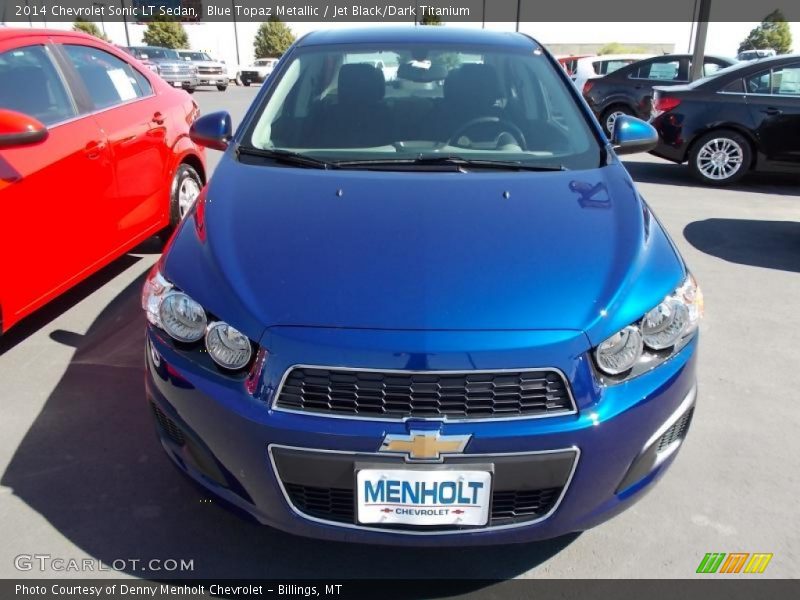 Blue Topaz Metallic / Jet Black/Dark Titanium 2014 Chevrolet Sonic LT Sedan