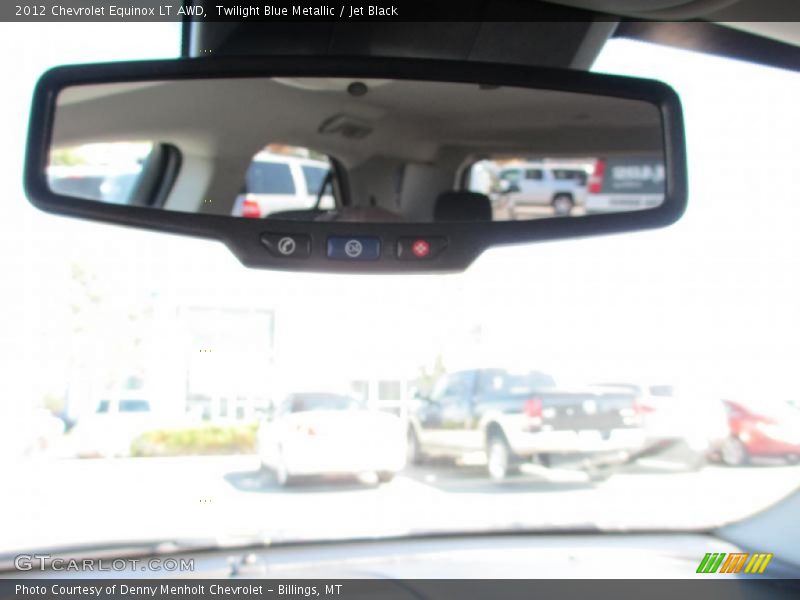 Twilight Blue Metallic / Jet Black 2012 Chevrolet Equinox LT AWD